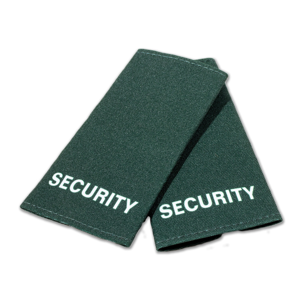 Printed Security Epaulettes - Cedar Green