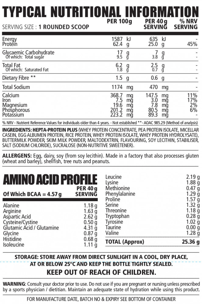 Platinum Whey + 1kg Vanilla Bean