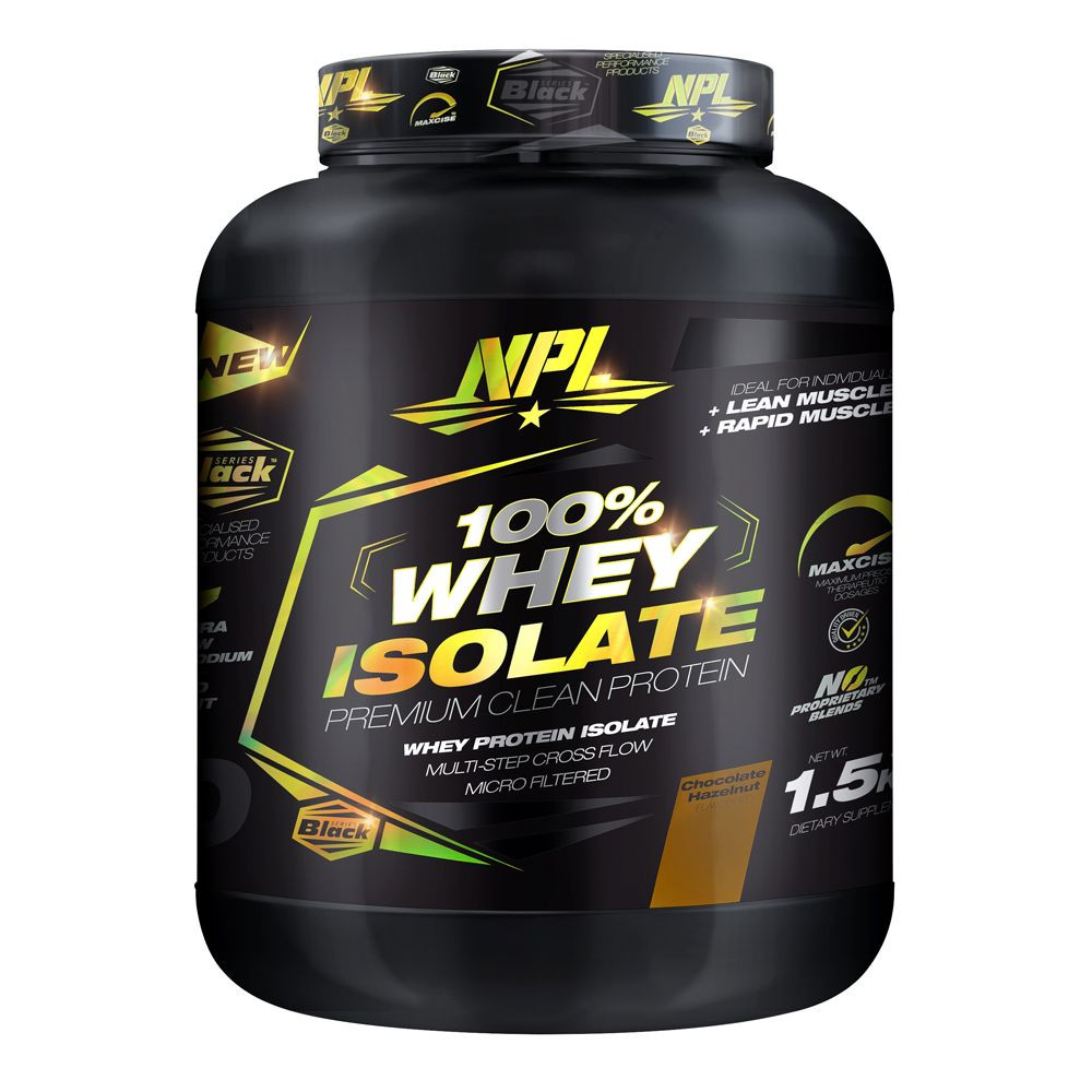 100% Whey Protein Isolate 1.5kg Chocolate Hazelnut