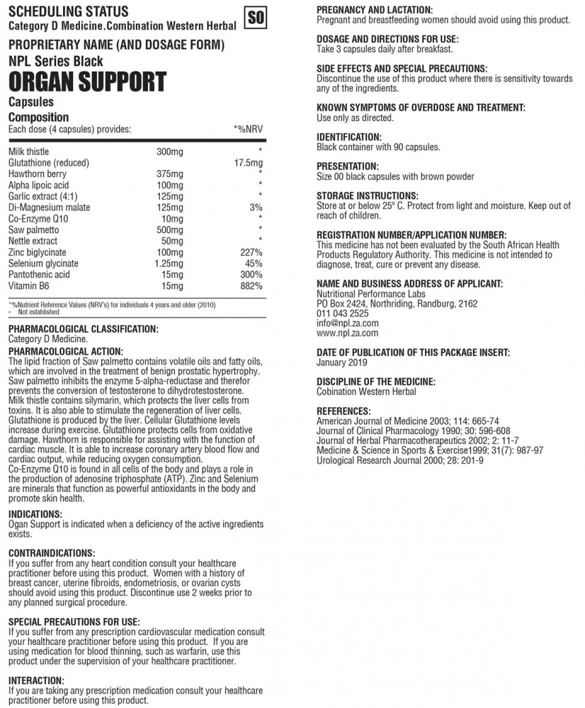 Organ Support 90 Capsules