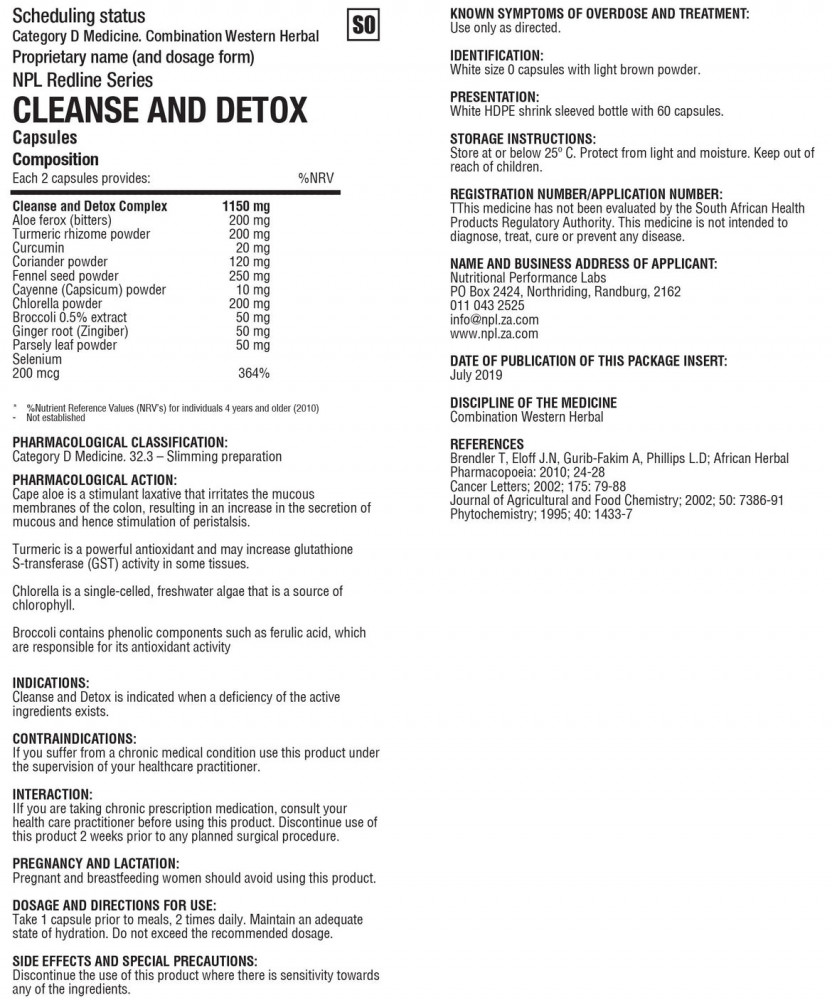 Cleanse & Detox 60 Capsules
