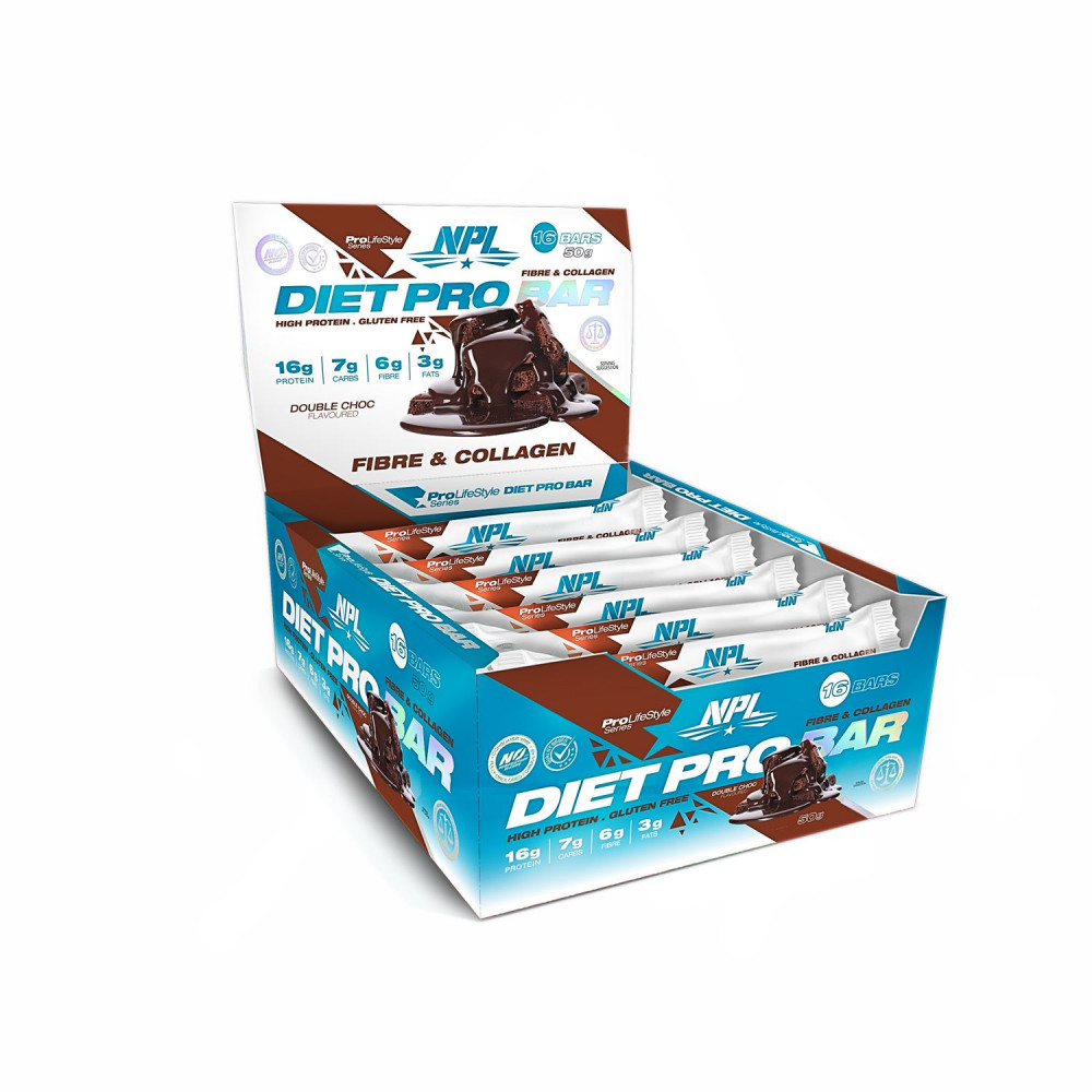Diet Pro Bar 50g Double Chocolate Box 16