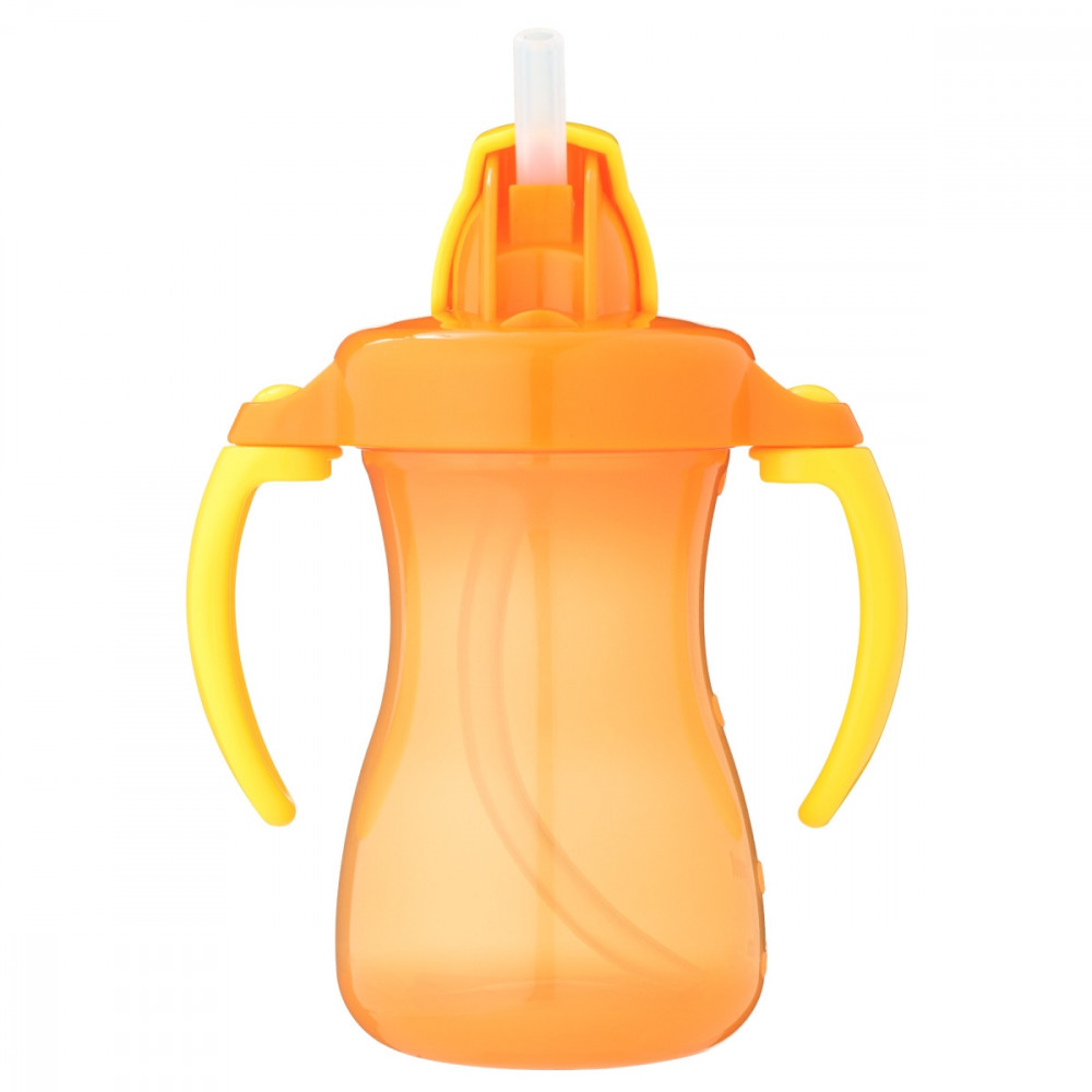 Petite Straw Bottle 150ml - Orange