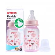 Slim Neck Flexible Peristaltic PP Nursers 120ml S Nipple Pink