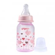 Slim Neck Flexible Peristaltic PP Nursers 120ml S Nipple Pink