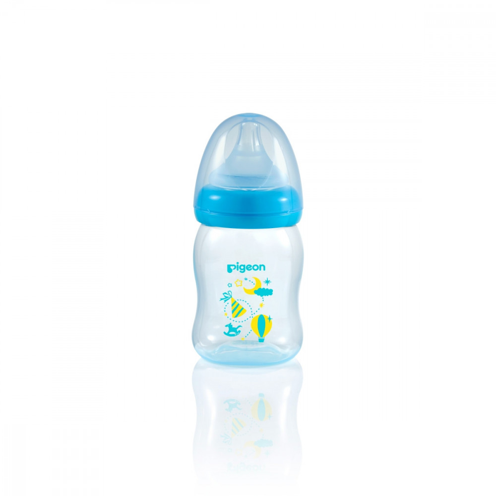 Wide Neck SofTouch Peristaltic Plus™ PP Nursers 160ml SS Nipple Blue