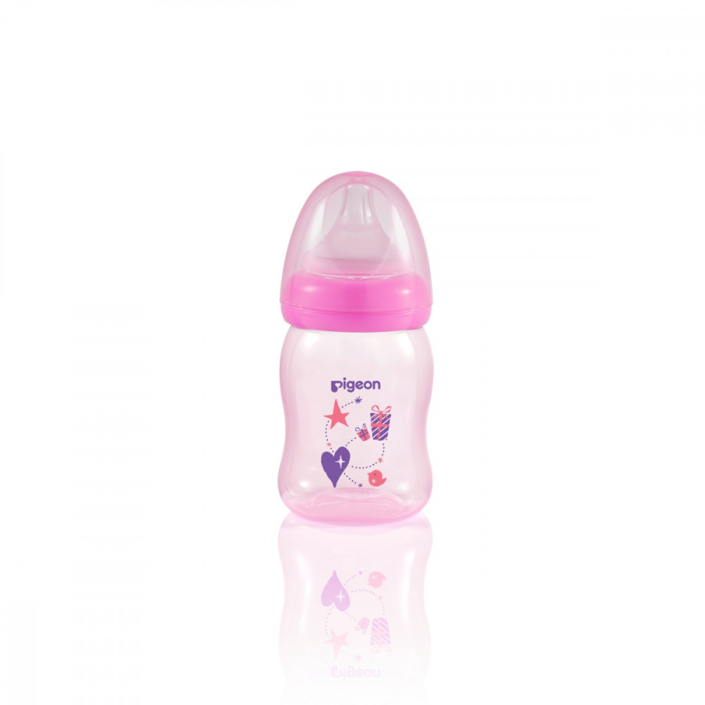 Wide Neck SofTouch Peristaltic Plus™ PP Nursers 160ml SS Nipple Pink
