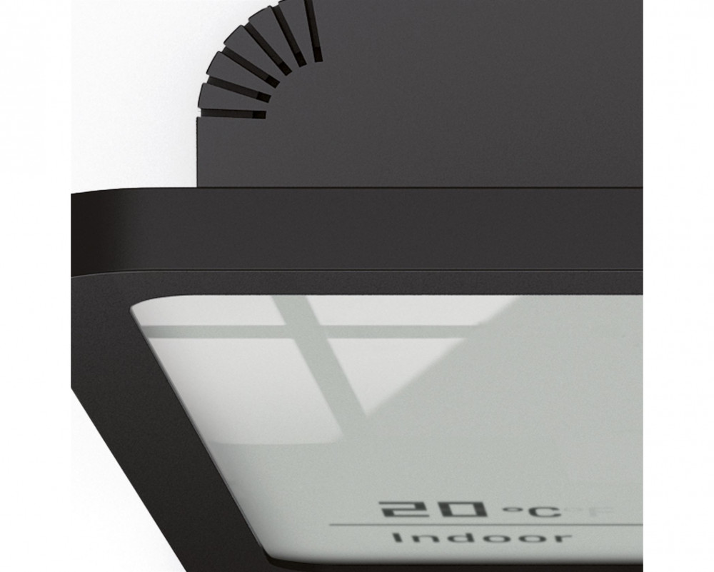 Hygrometer With Digital Led Display Black 3V 
