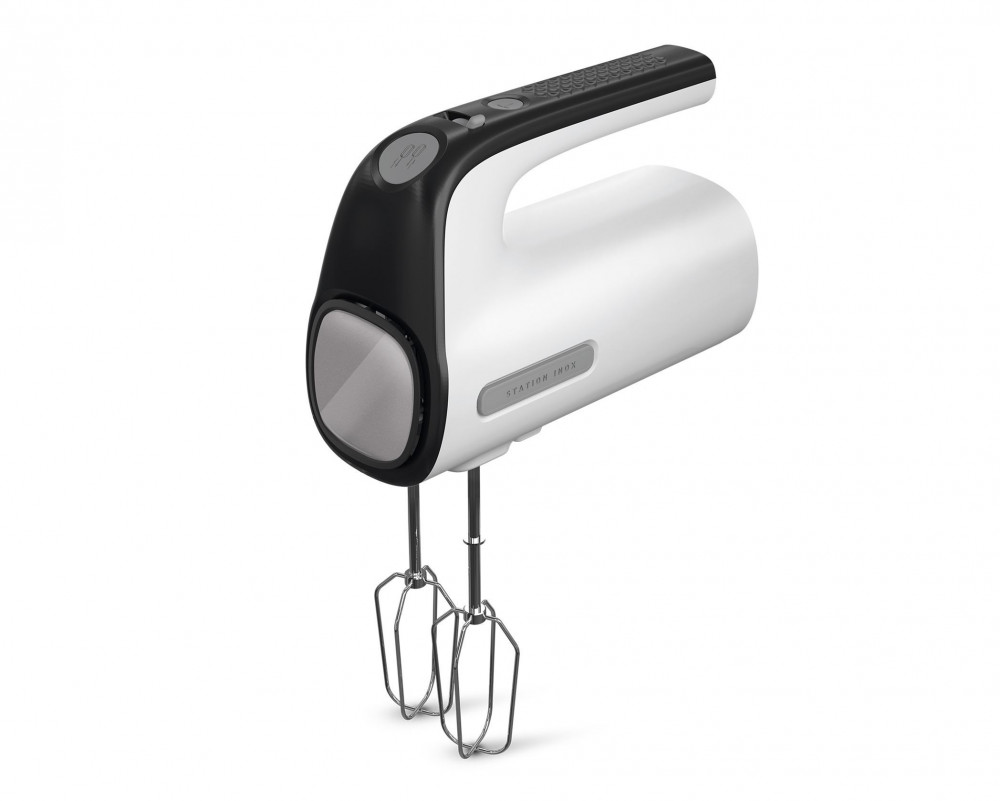 Hand Mixer With Attachments Black 5 Speed 500W Station Inox