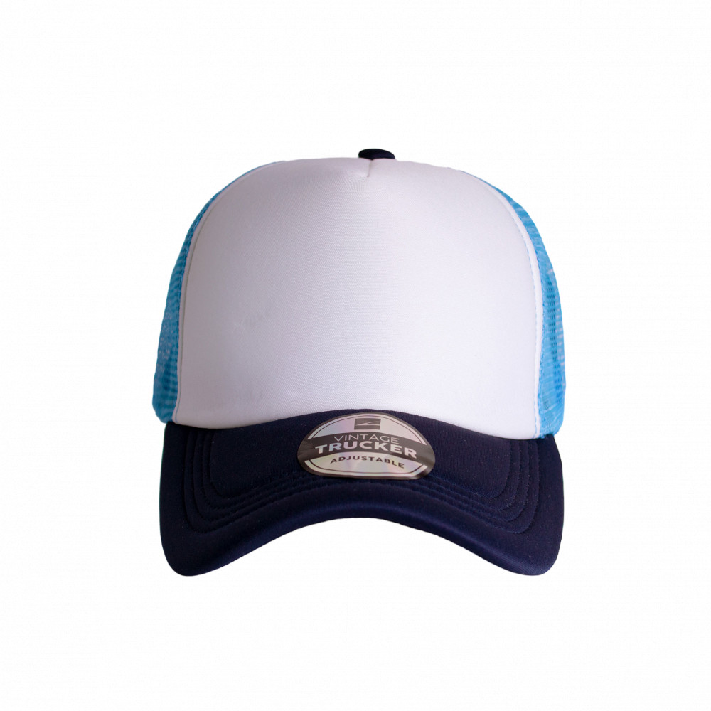 Vintage Trucker Three Tone Cap - Various Colours OSFM