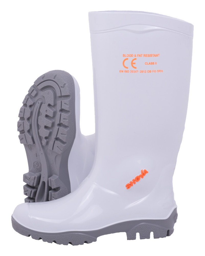 White/Grey Oil And Acid Resistant Gumboot
