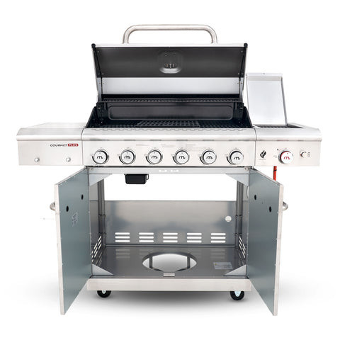 Apex Series 6 Burner Gourmet Plus Patio Gas Braai with Searng Side Burner