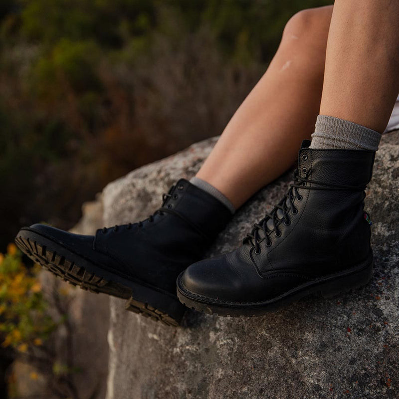 MoveMe Ranger Black Sole & Leather Boot