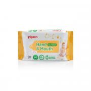 Hand & Mouth Wet Tissues 2-in-1 60 Pack