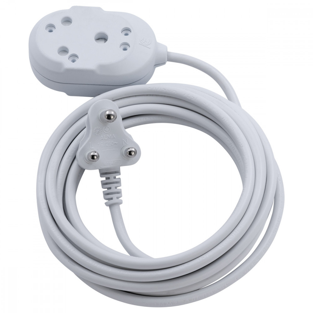 20M Heavy Duty BTB Extension Lead - White