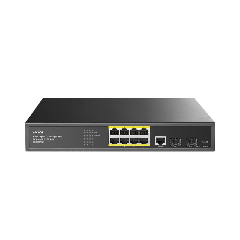 8 Port Layer 2 Managed Gigabit PoE Switch