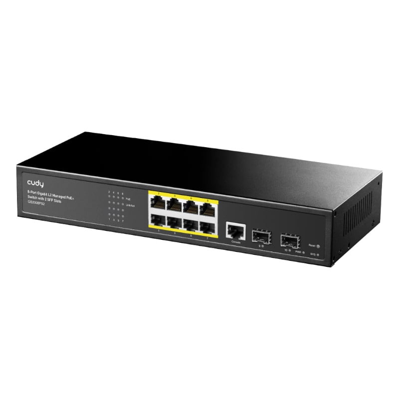 8 Port Layer 2 Managed Gigabit PoE Switch