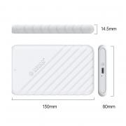 2.5 inch USB3.1 Gen1 Type-C to USB-A Hard Drive Enclosure - White