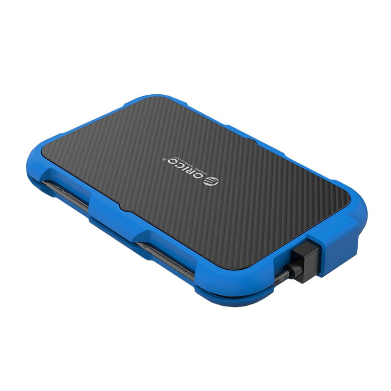 2.5″ USB3.0 External HDD Silica Gel Enclosure - Blue