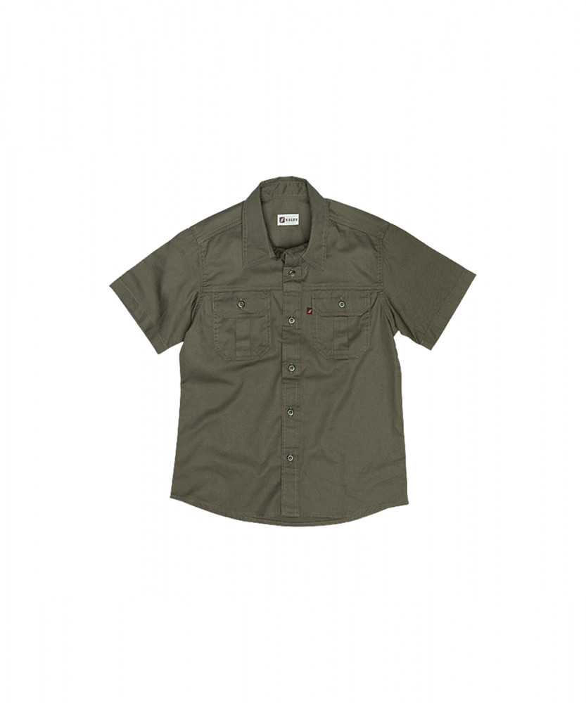 Dassie Kid's Bush Shirt - Olive