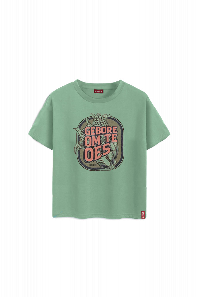 Kid's Printed T-Shirt Gebore Om Te Oes