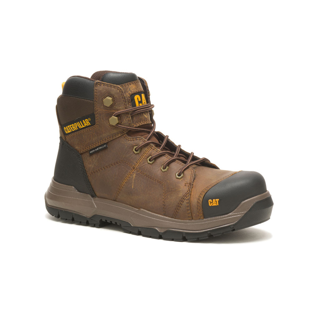 Crossrail Lace-Up Steel Toe Cap Safety Boot - Tan