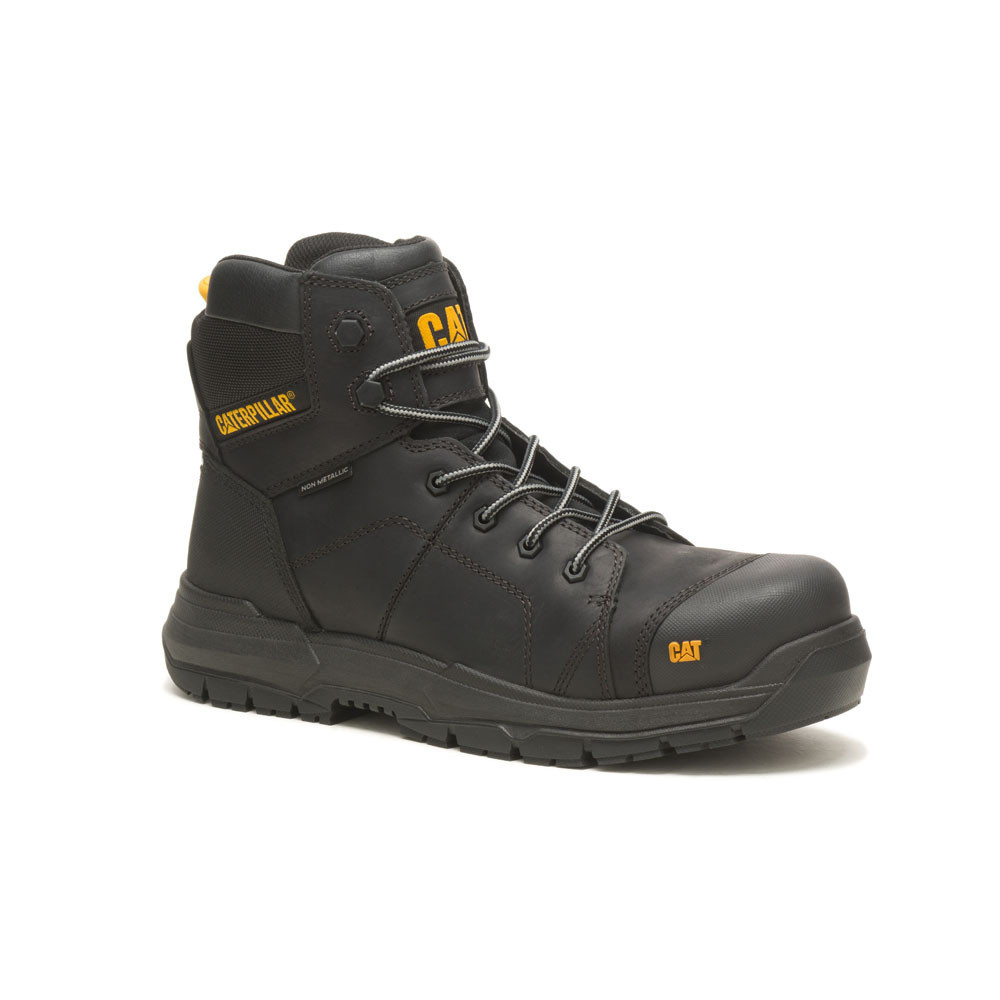 Crossrail Lace-Up Steel Toe Cap Safety Boot - Black