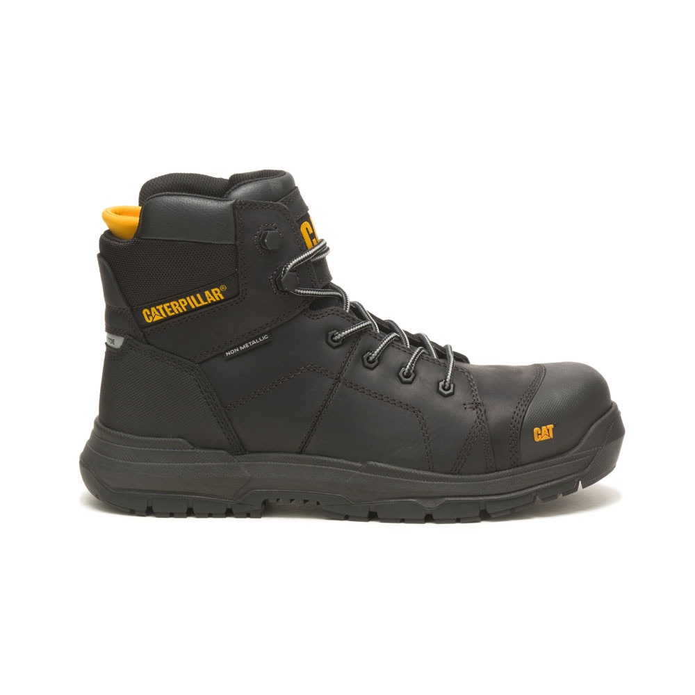 Crossrail Lace-Up Steel Toe Cap Safety Boot - Black