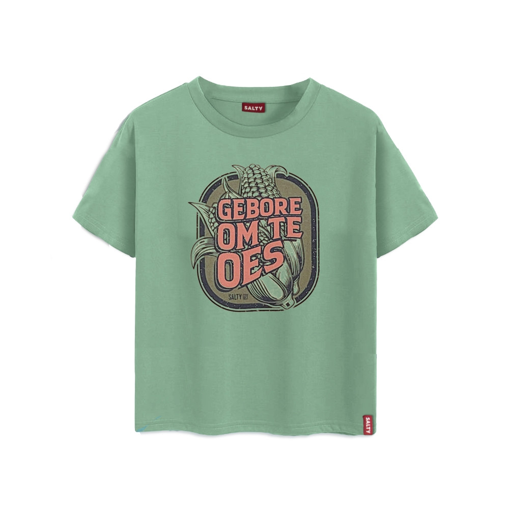 Kid's Printed T-Shirt Gebore Om Te Oes
