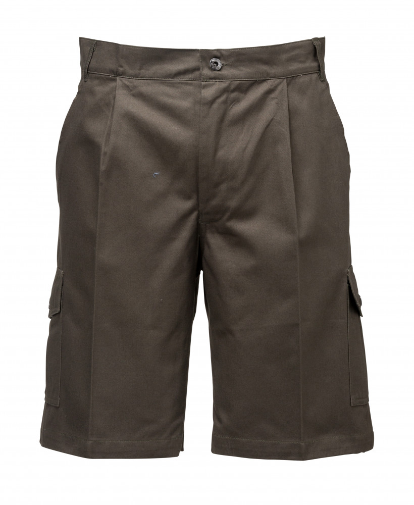 100% Cotton 4X4 Shorts - Olive