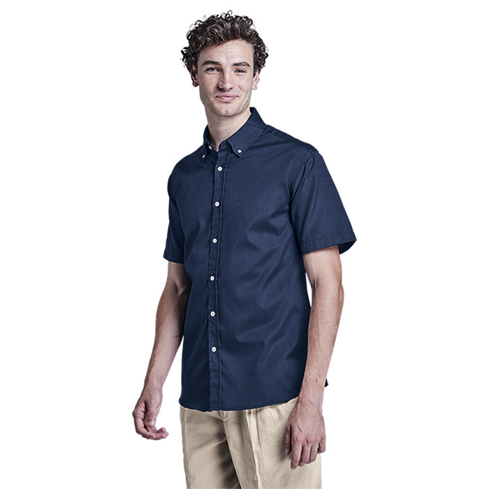 Mens Short Sleeve Prime Cotton Lounge Shirt