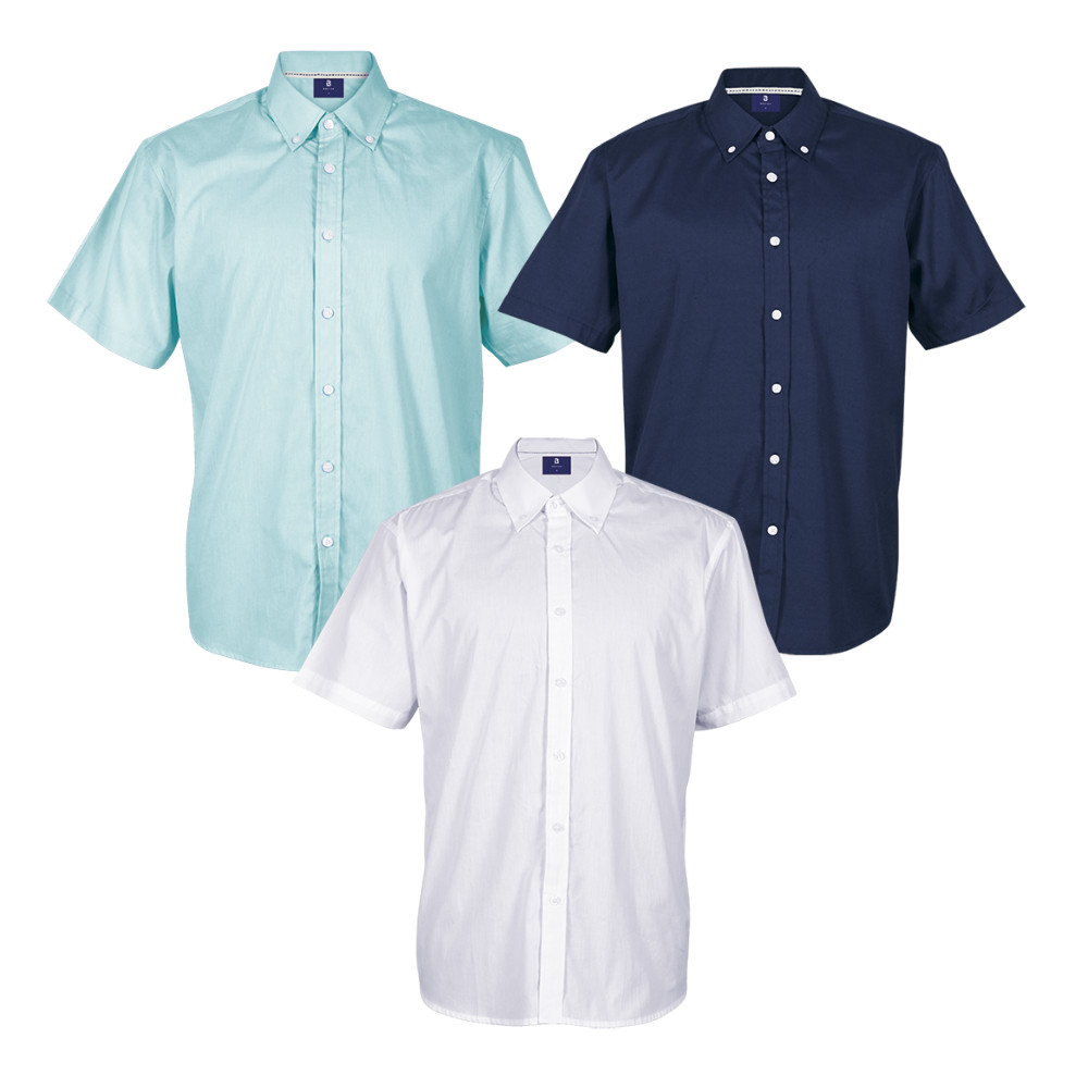 Mens Short Sleeve Prime Cotton Lounge Shirt