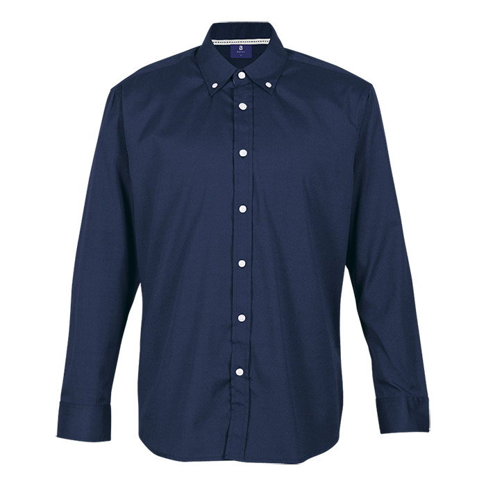 Mens Long Sleeve Prime Cotton Lounge Shirt