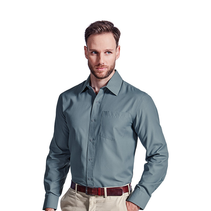 Mens Easy Care Long Sleeve Lounge Shirt