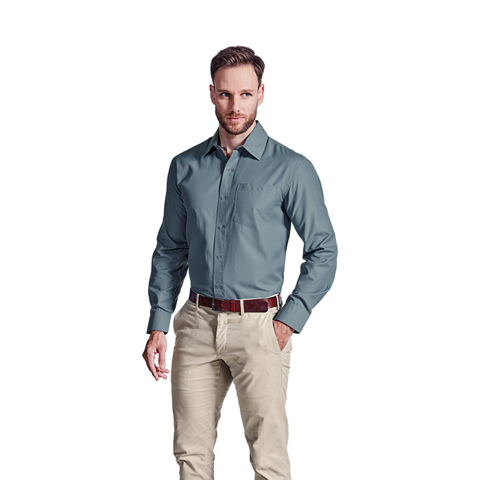 Mens Easy Care Long Sleeve Lounge Shirt