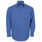 Mens Long Sleeve Basic Poly Cotton Lounge Shirt