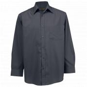 Mens Long Sleeve Basic Poly Cotton Lounge Shirt