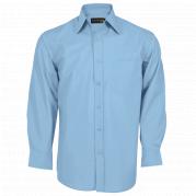 Mens Long Sleeve Basic Poly Cotton Lounge Shirt