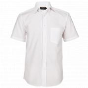 Mens Short Sleeve Basic Poly Cotton Lounge Shirt