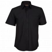 Mens Short Sleeve Basic Poly Cotton Lounge Shirt