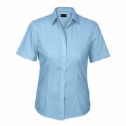 Ladies Basic Poly Cotton Blouse Short Sleeve