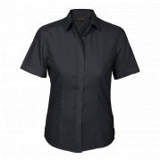 Ladies Basic Poly Cotton Blouse Short Sleeve