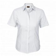 Ladies Basic Poly Cotton Blouse Short Sleeve