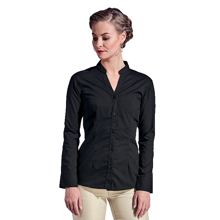 Ladies Barista Blouse Long Sleeve