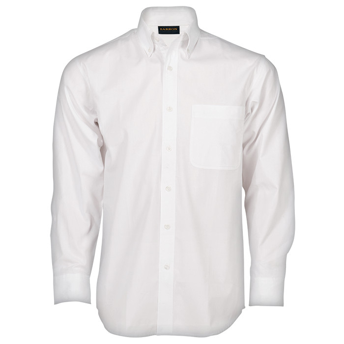 Mens Brushed Cotton Twill Lounge Shirt Long Sleeve