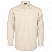 Mens Brushed Cotton Twill Lounge Shirt Long Sleeve