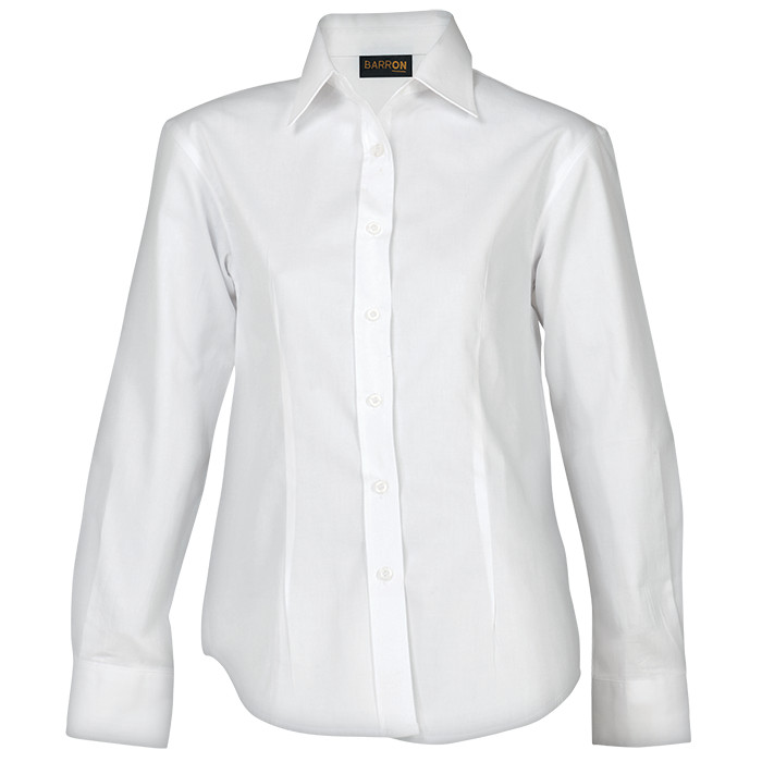 Ladies Brushed Cotton Twill Blouse Long Sleeve