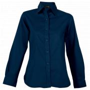 Ladies Brushed Cotton Twill Blouse Long Sleeve