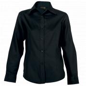 Ladies Brushed Cotton Twill Blouse Long Sleeve