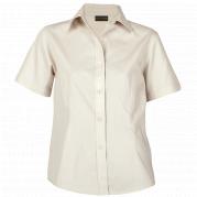 Brushed Cotton Twill Blouse Short Sleeve Ladies